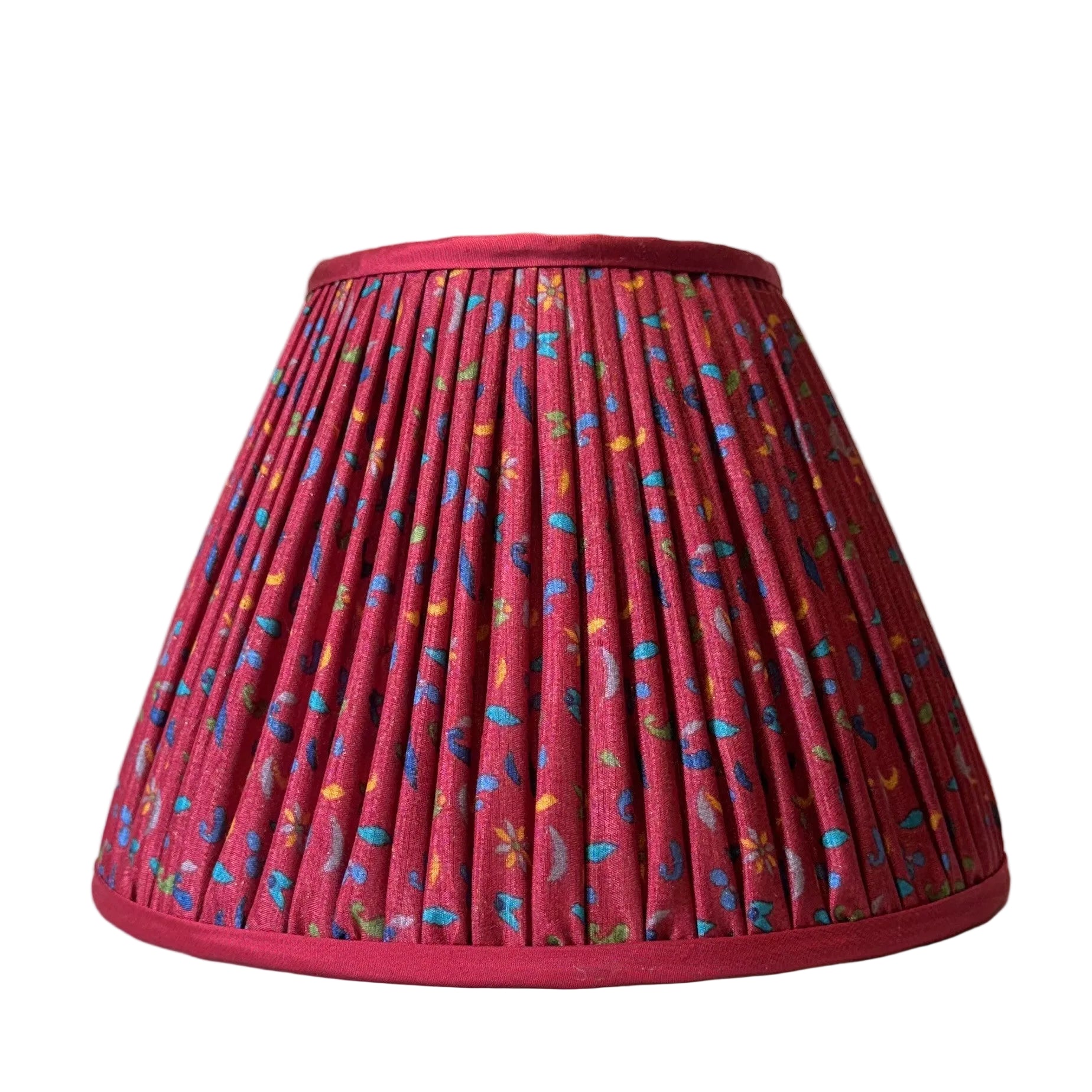10" Empire Gathered Silk Sari Lampshade