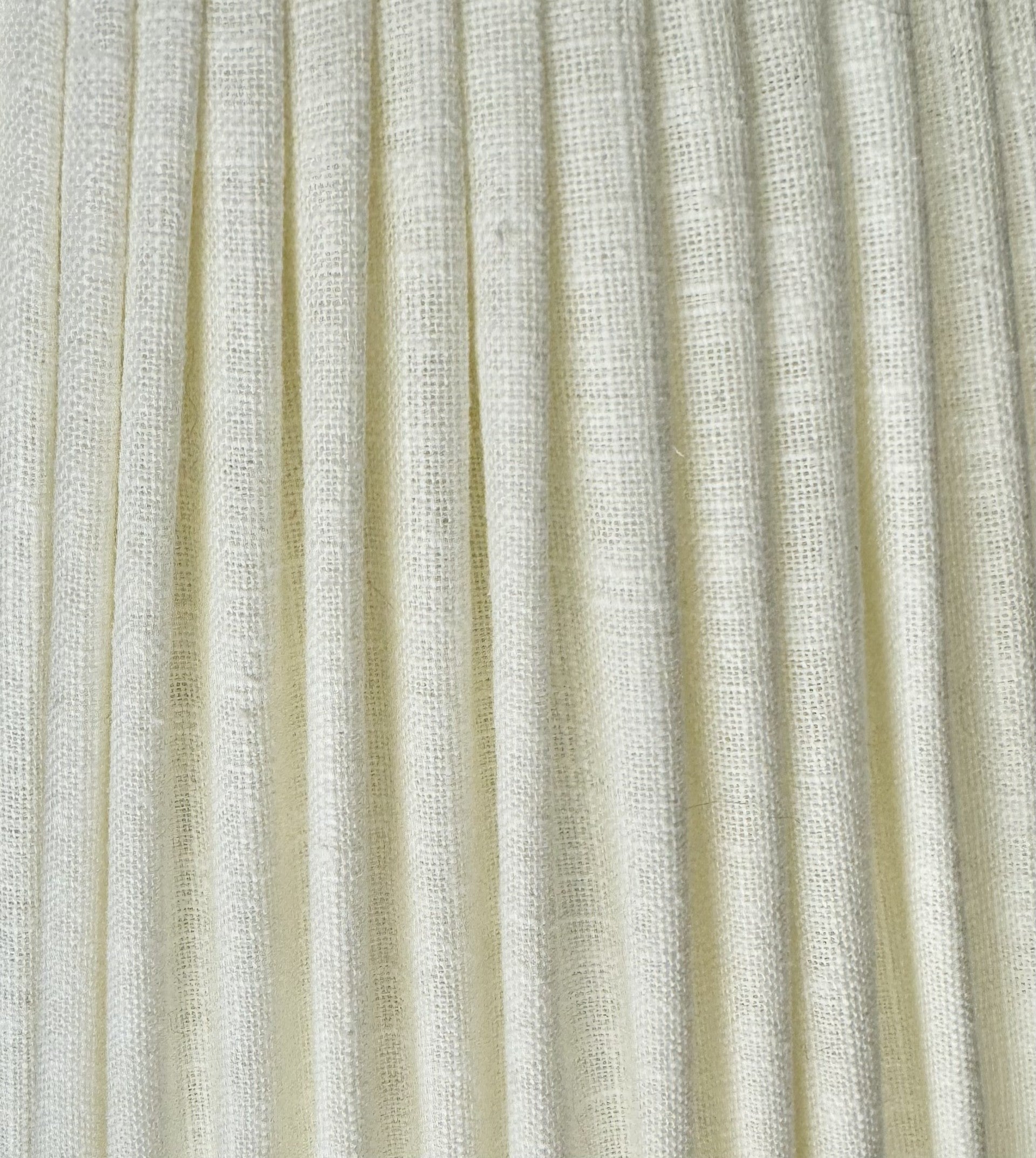 Empire Chalk White Irish Linen Gathered Shade