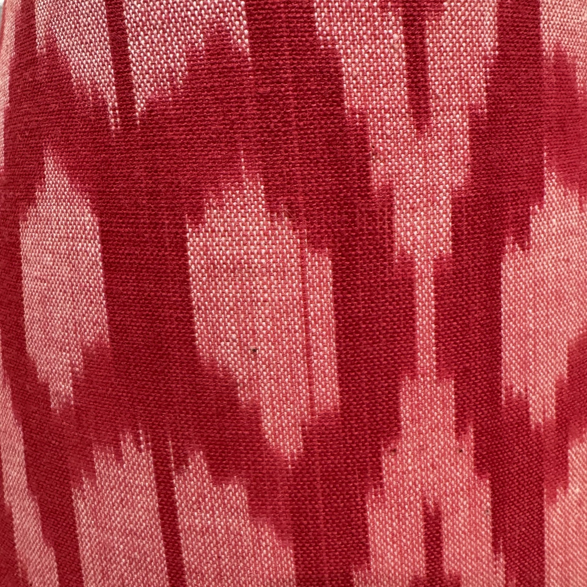 8" Red and Pink Ikat Laminated Lampshade