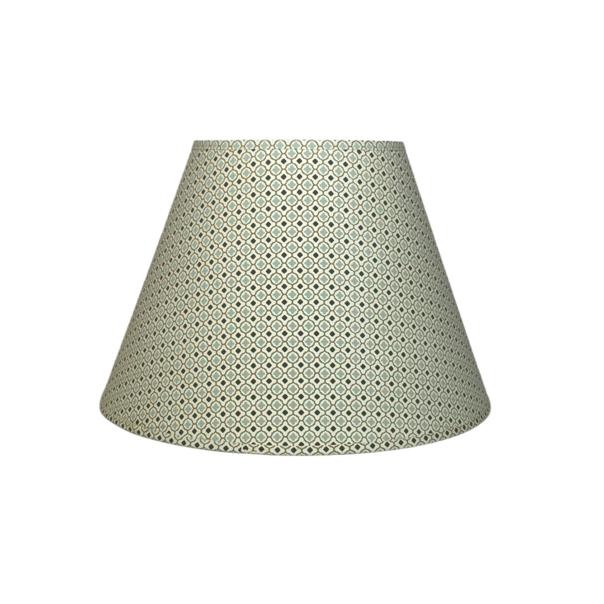 12" Empire Duck Egg, Olive & Gold Paper Laminated Shade
