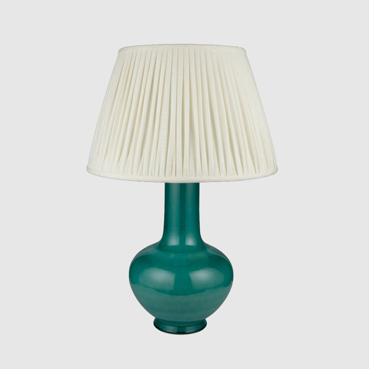 Ceramic Globular Vase Table Lamp