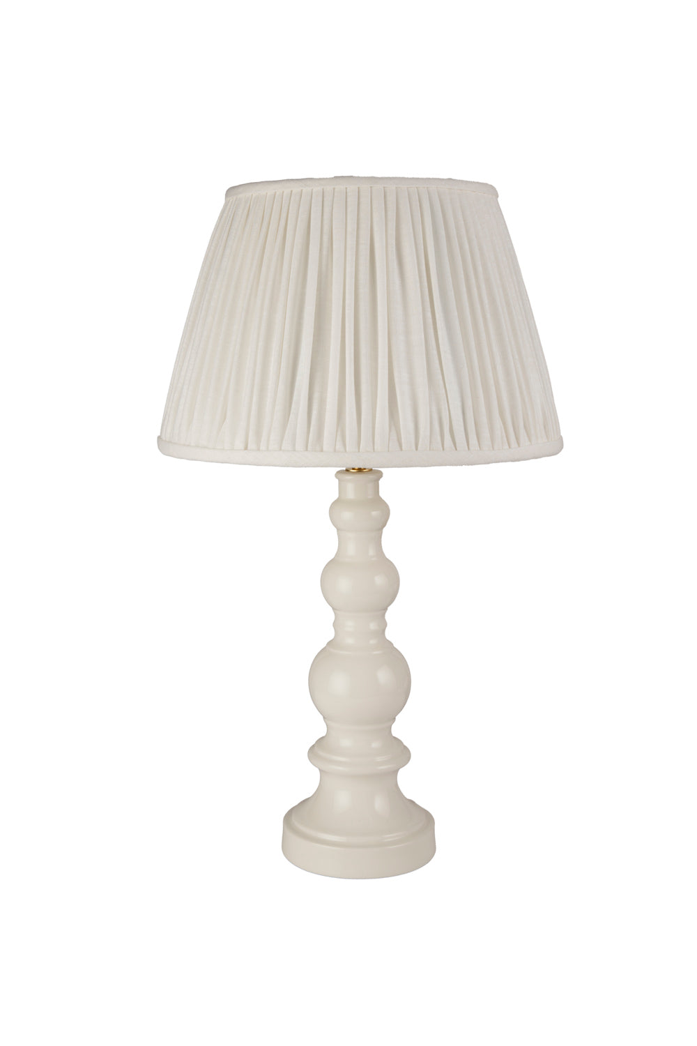 Baluster Ceramic Table Lamp, Creamware