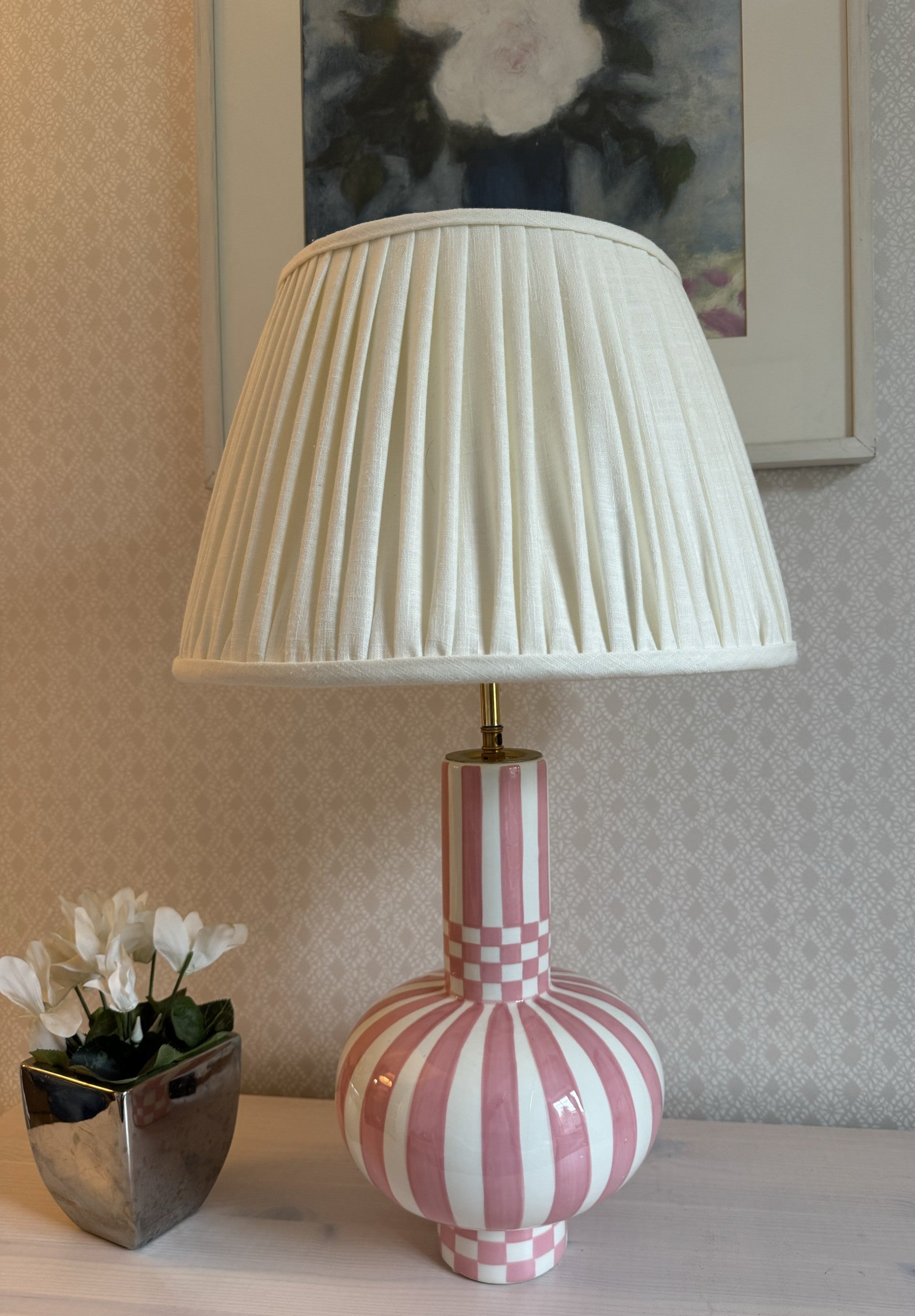 Ceramic bottle vase table lamp