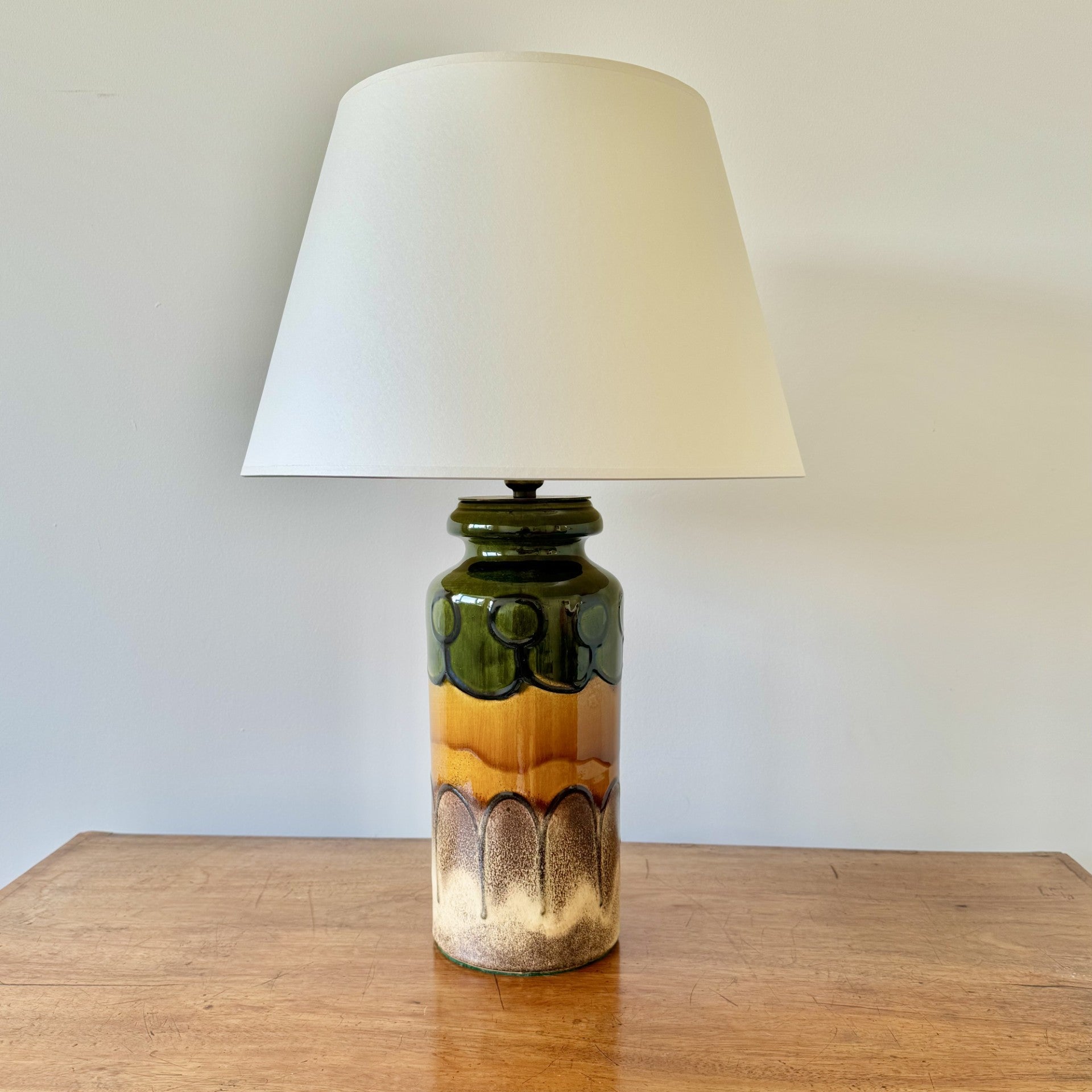 Vintage Mid Century German Vase Table Lamp