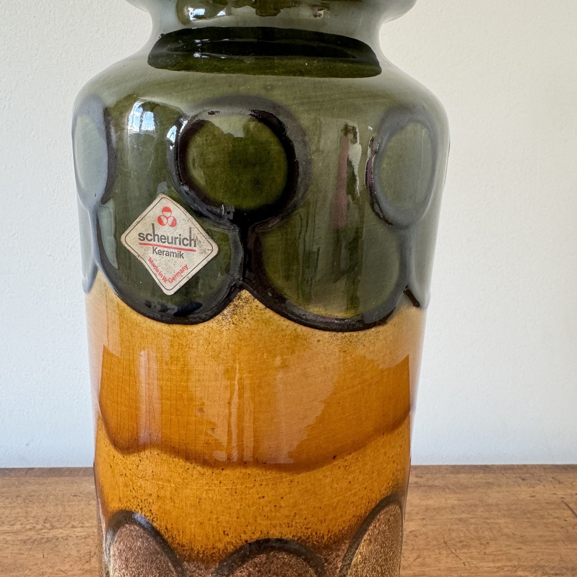 Vintage Mid Century German Vase Table Lamp