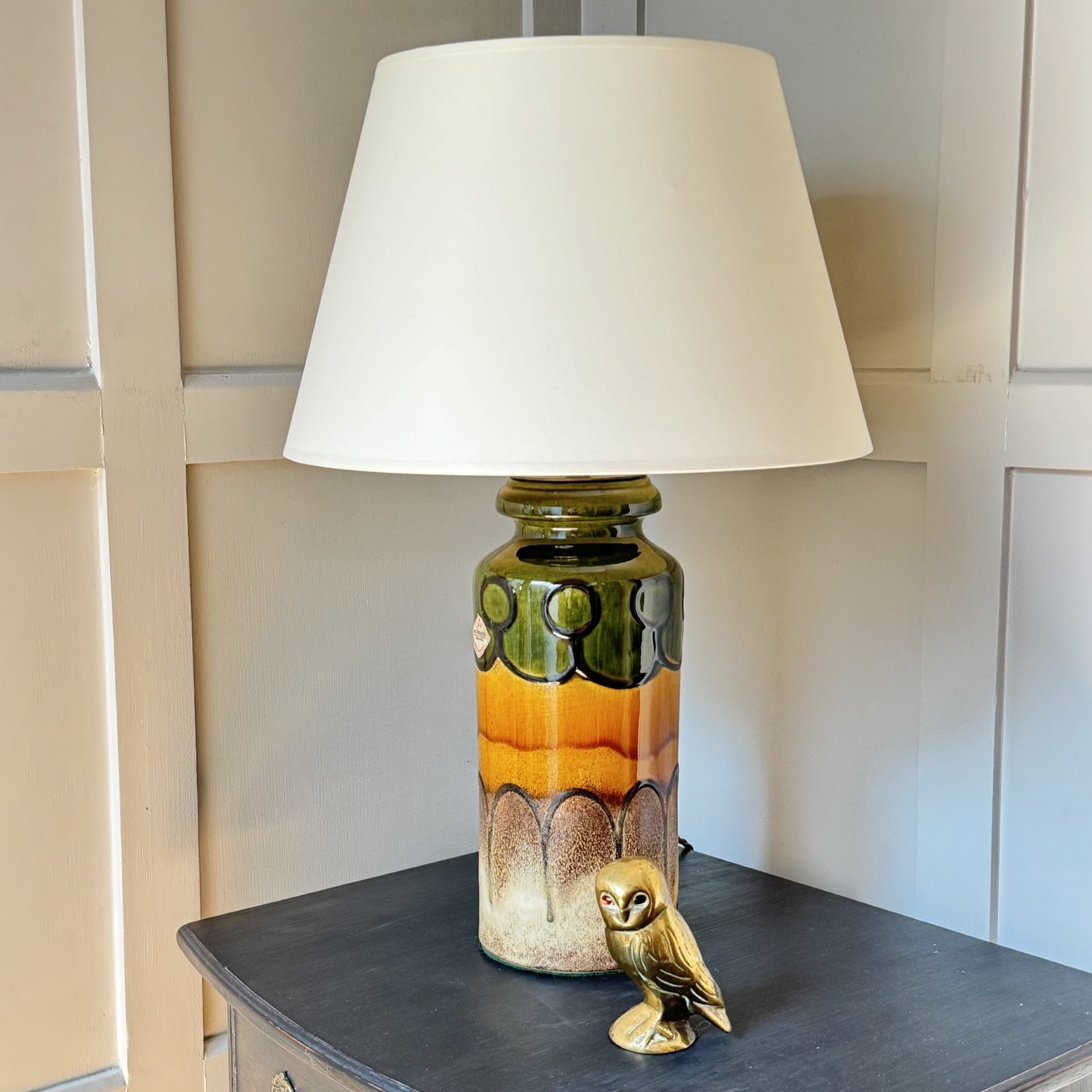 Vintage Mid Century German Vase Table Lamp