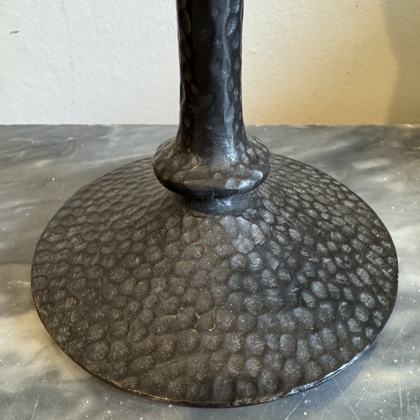 Vintage Bronze Column Table Lamp