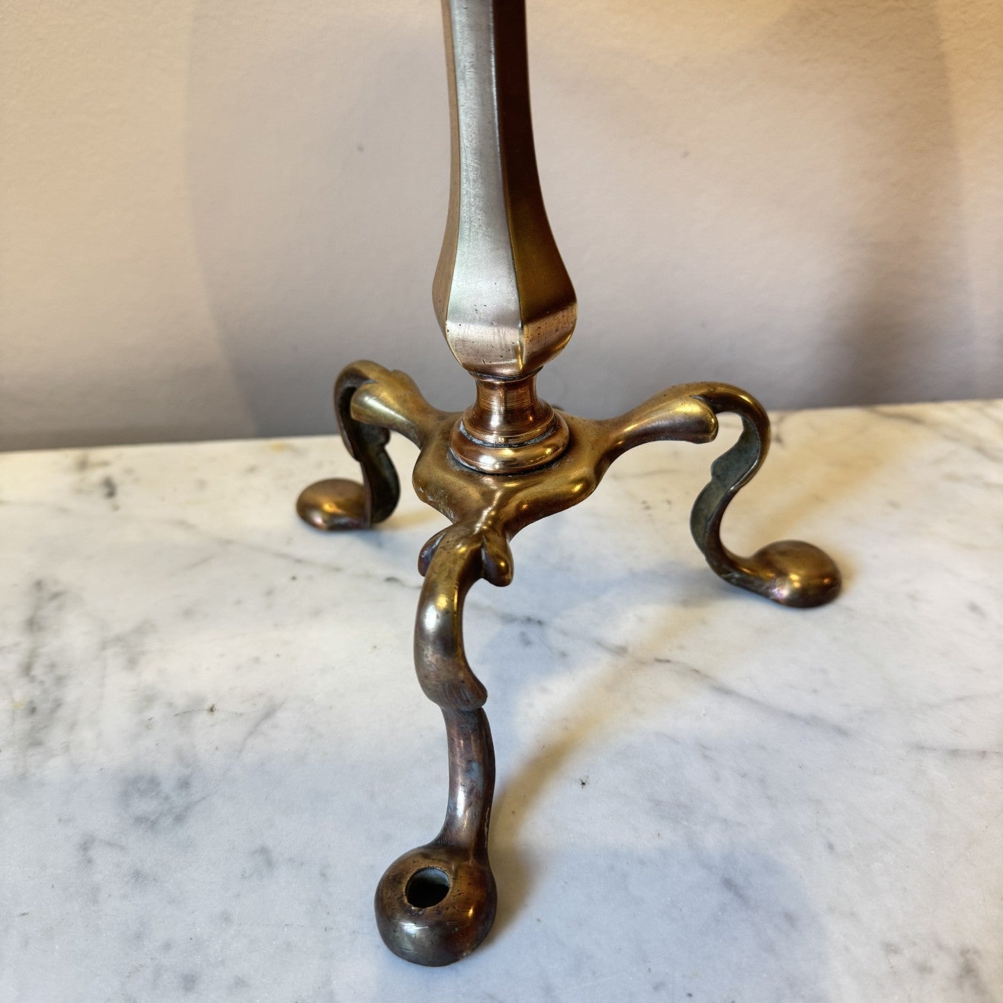 Vintage Brass Carriage Lamp with 3 legs