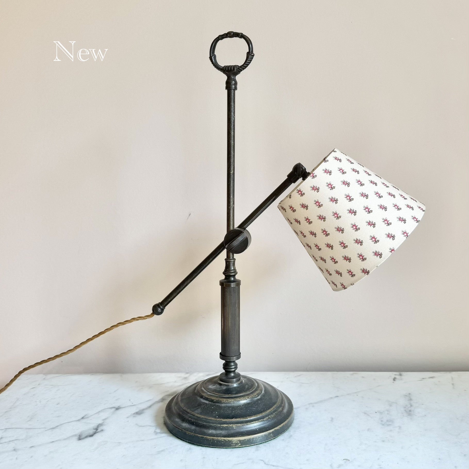 Vintage Bronzed Brass Desk Lamp