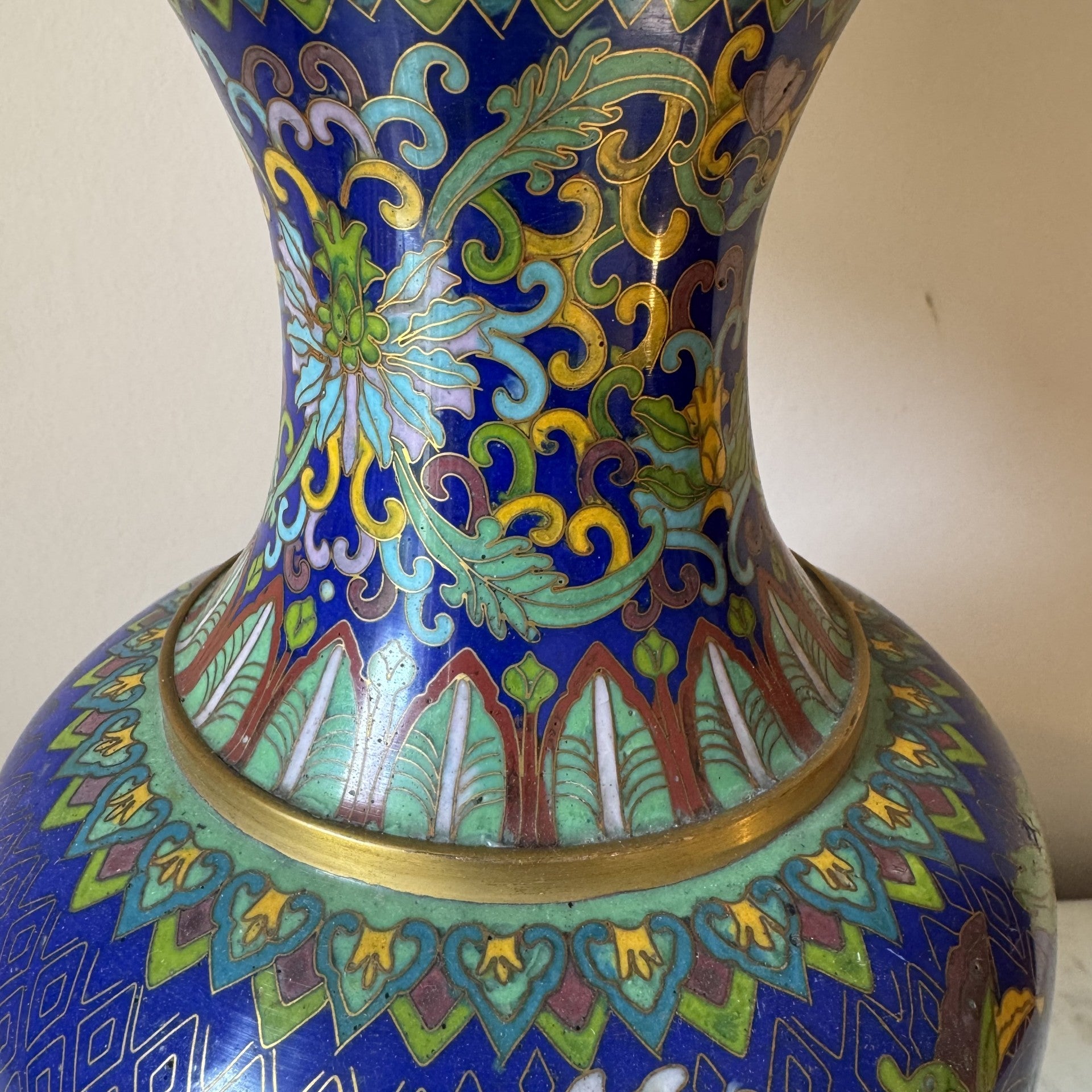 Vintage Cloisonne Lamp