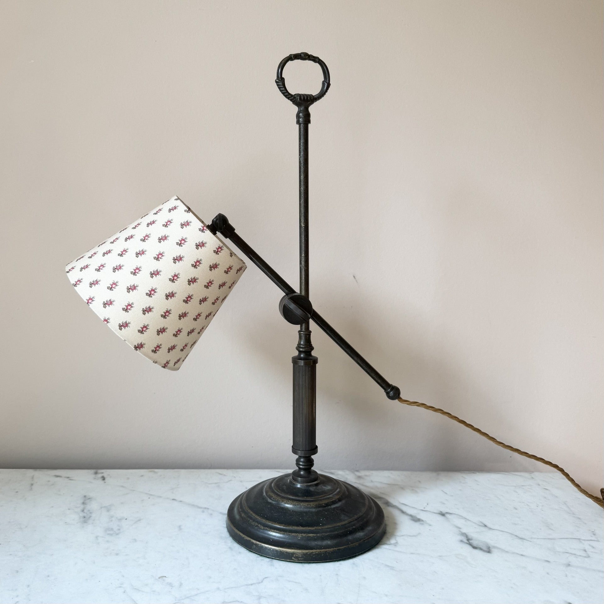 Vintage Bronzed Brass Desk Lamp