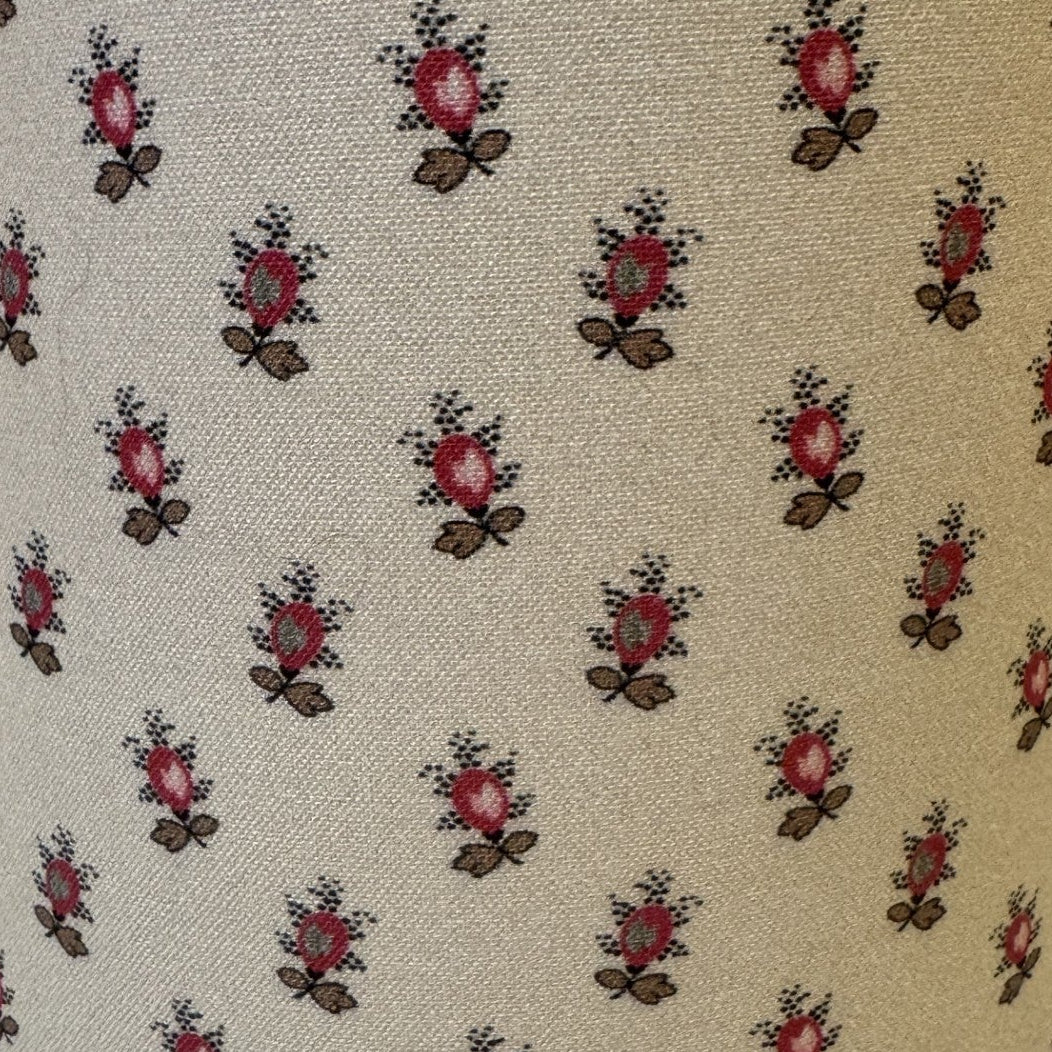 6" Empire Rosebud Fabric Laminated Lampshade