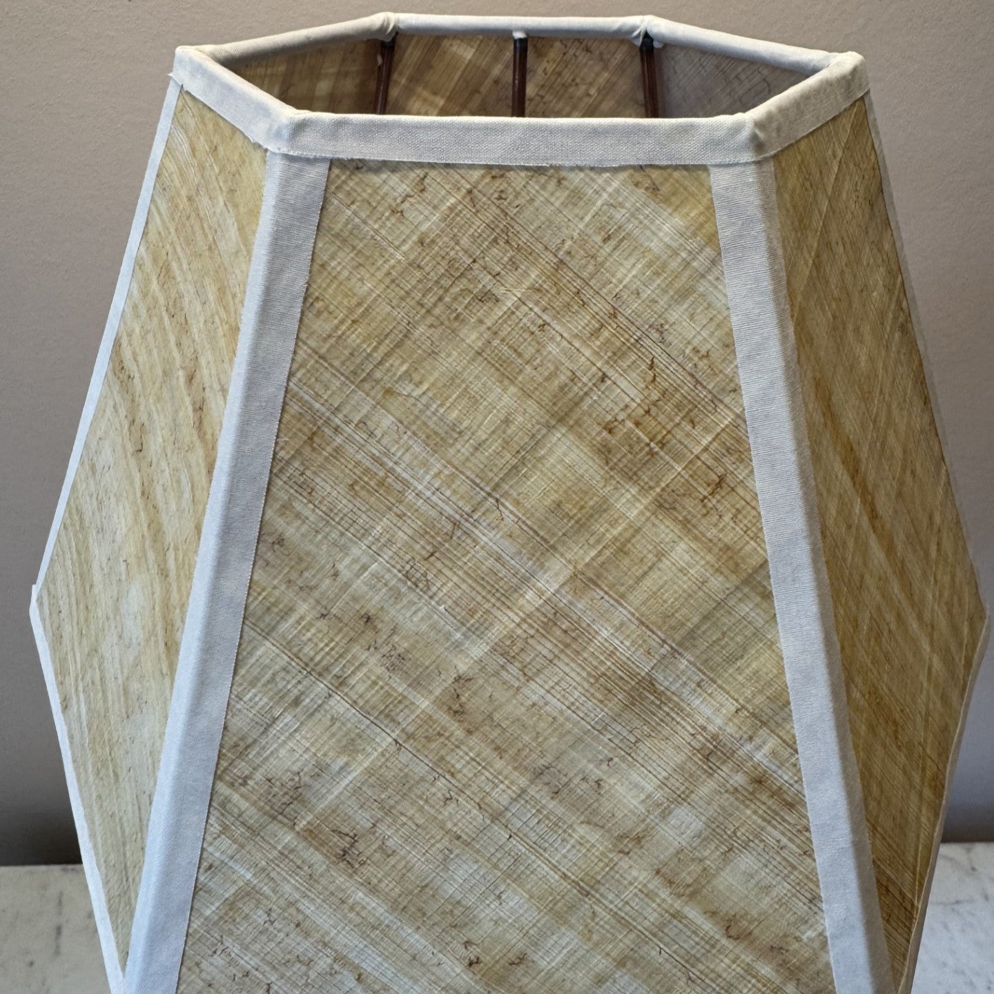 10" Hexagonal Papyrus Lampshade