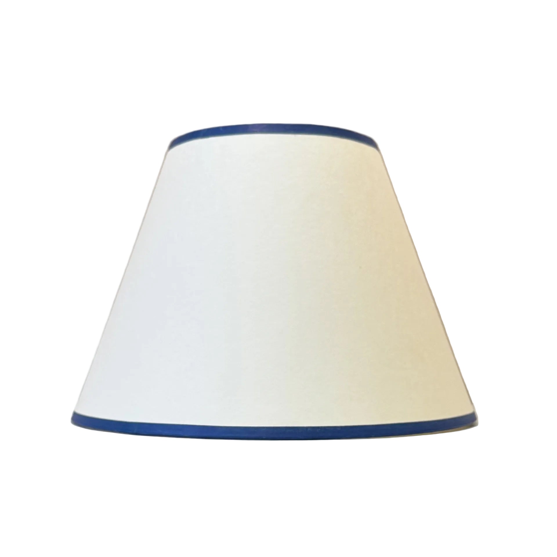 10" Empire China White Card with Navy Trim