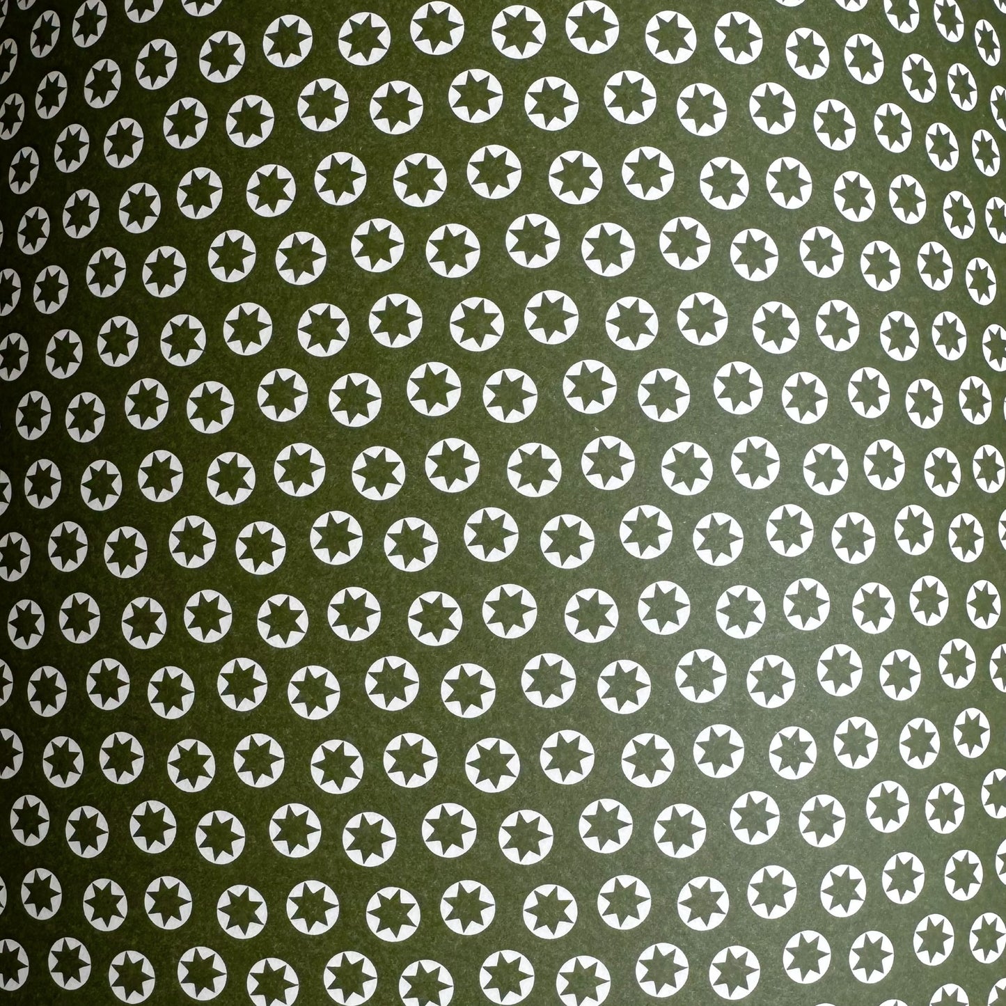 12" Empire Library Green Patterned Paper Laminated Shade