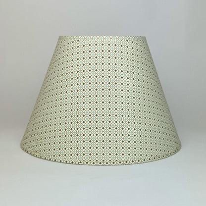 12" Empire Duck Egg, Olive & Gold Paper Laminated Shade