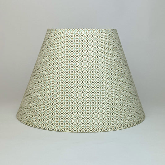 12" Empire Duck Egg, Olive & Gold Paper Laminated Shade