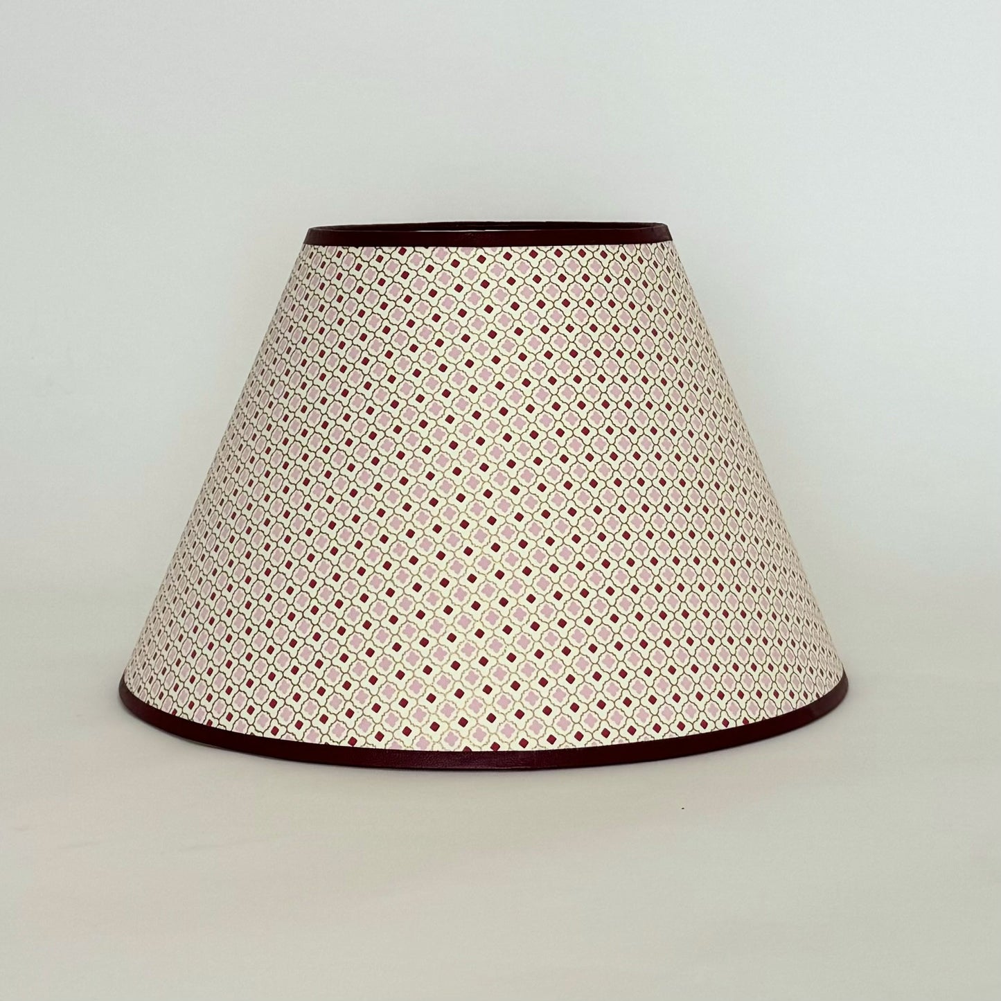 12" Empire Burgundy, Pink & Gold Laminated Shade