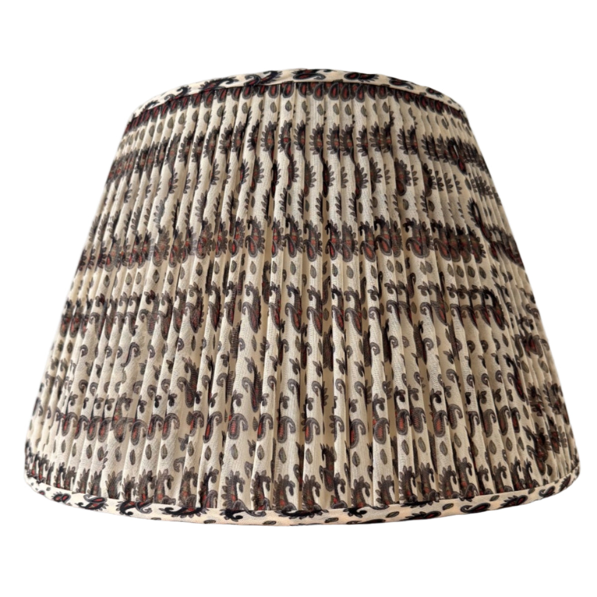 16" Pembroke Cream Paisley Gathered Lampshade