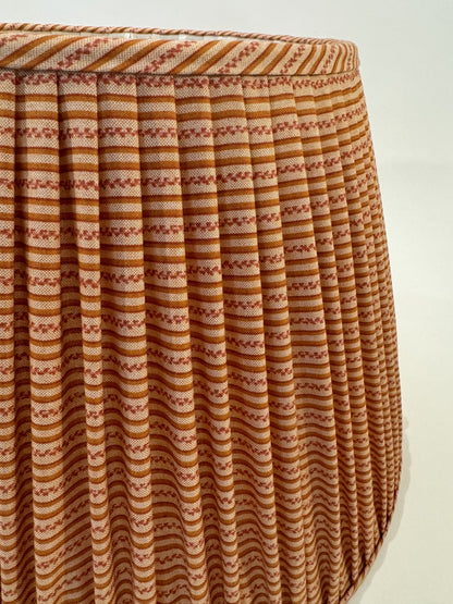 16" Terracotta & Pink Stripe Gathered Shade