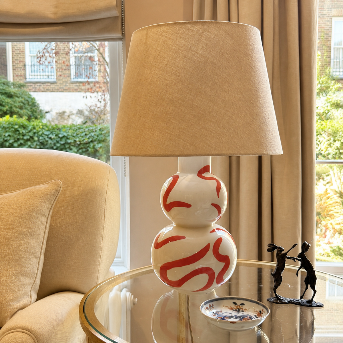 Ceramic vase table lamp