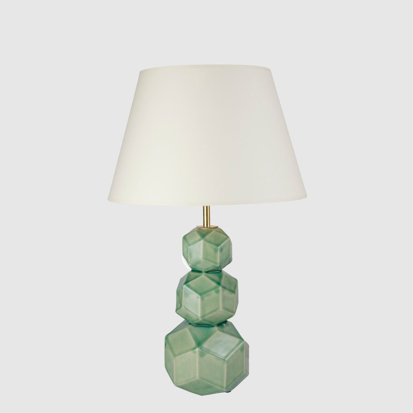 Art Pottery Lamp, Green