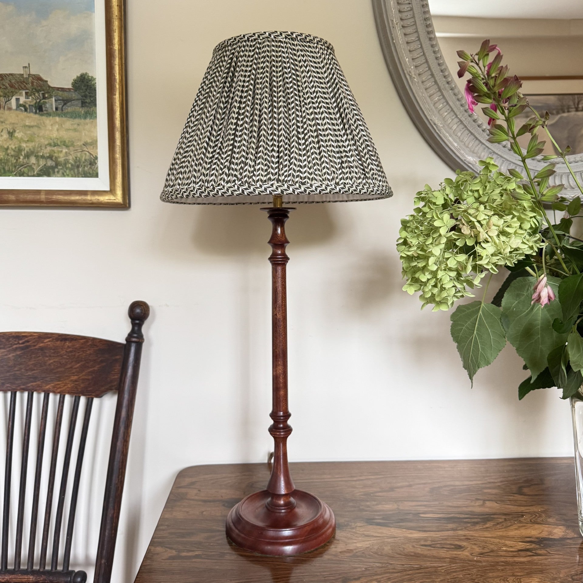 Tall Wooden Table Lamp