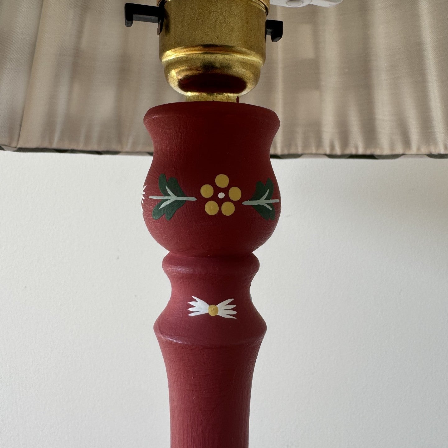 Wooden Candlestick Lamp