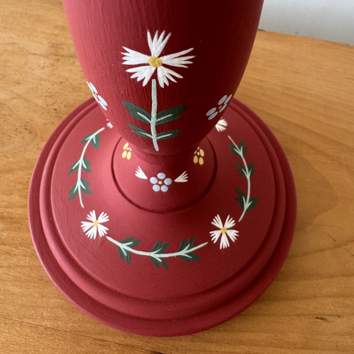 Wooden Candlestick Lamp