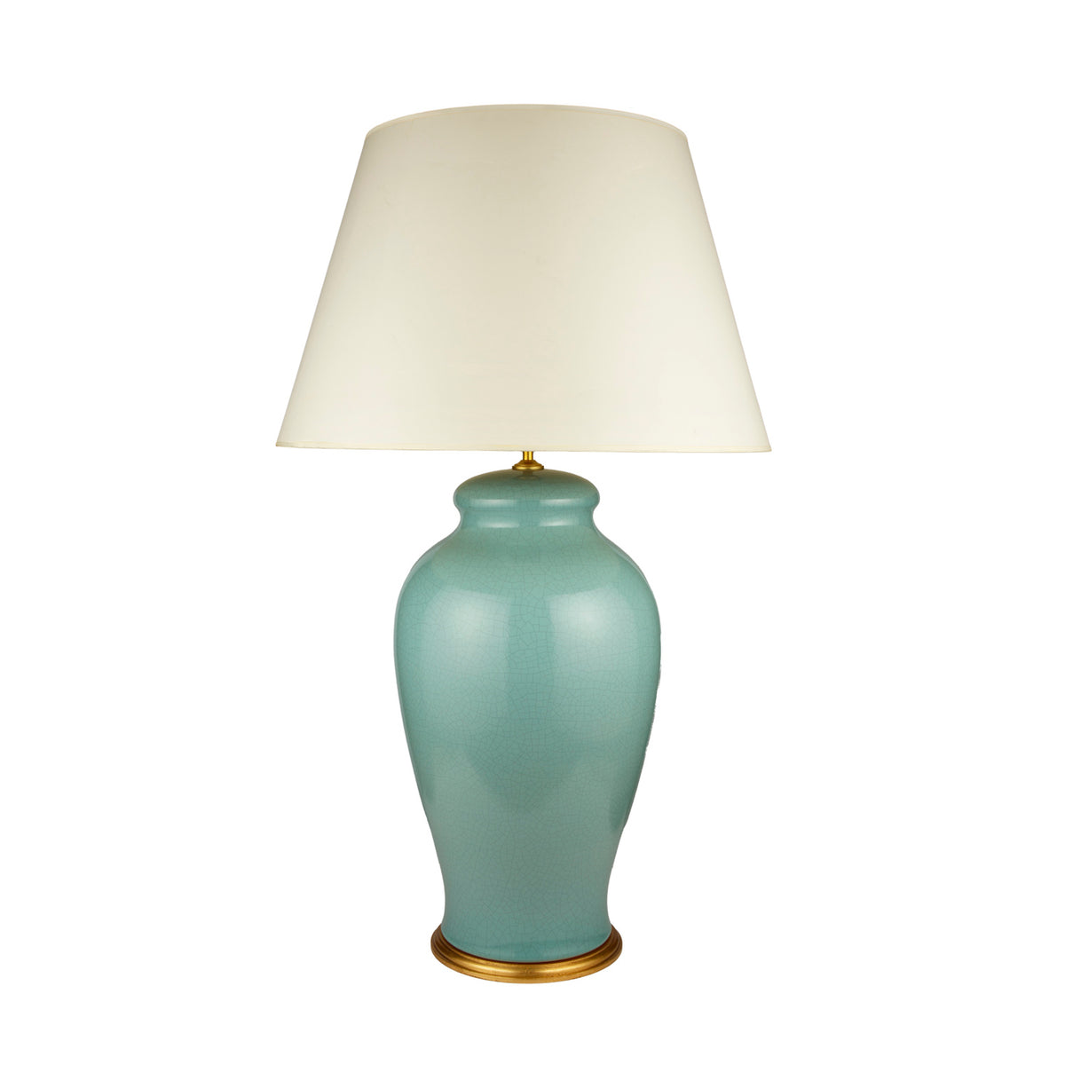 Large Ceramic Temple Jar Table Lamp
