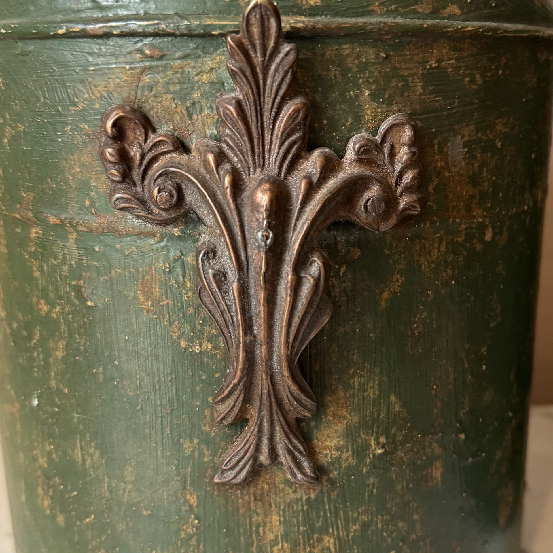 Vintage Pair of Tole Tea Canister Table Lamps