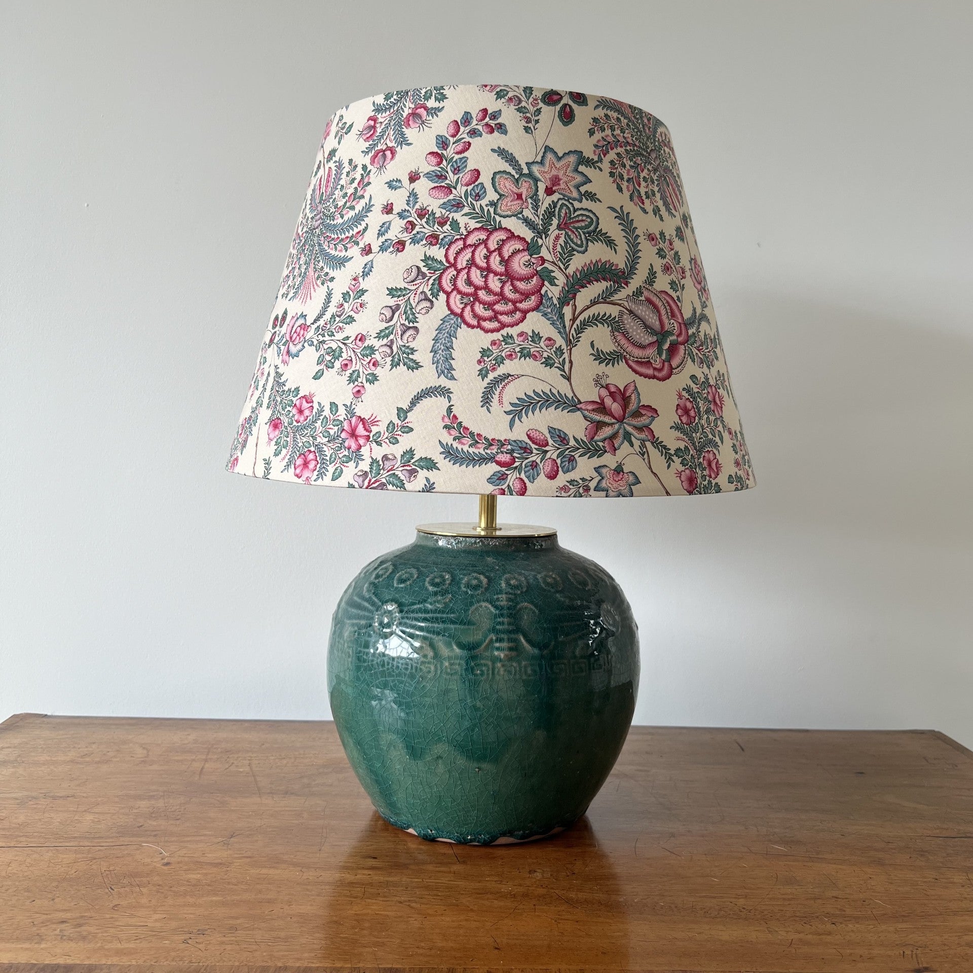 Vintage 19th century Chinese ginger jar table lamp