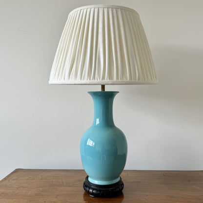 Vintage baluster ceramic table lamp