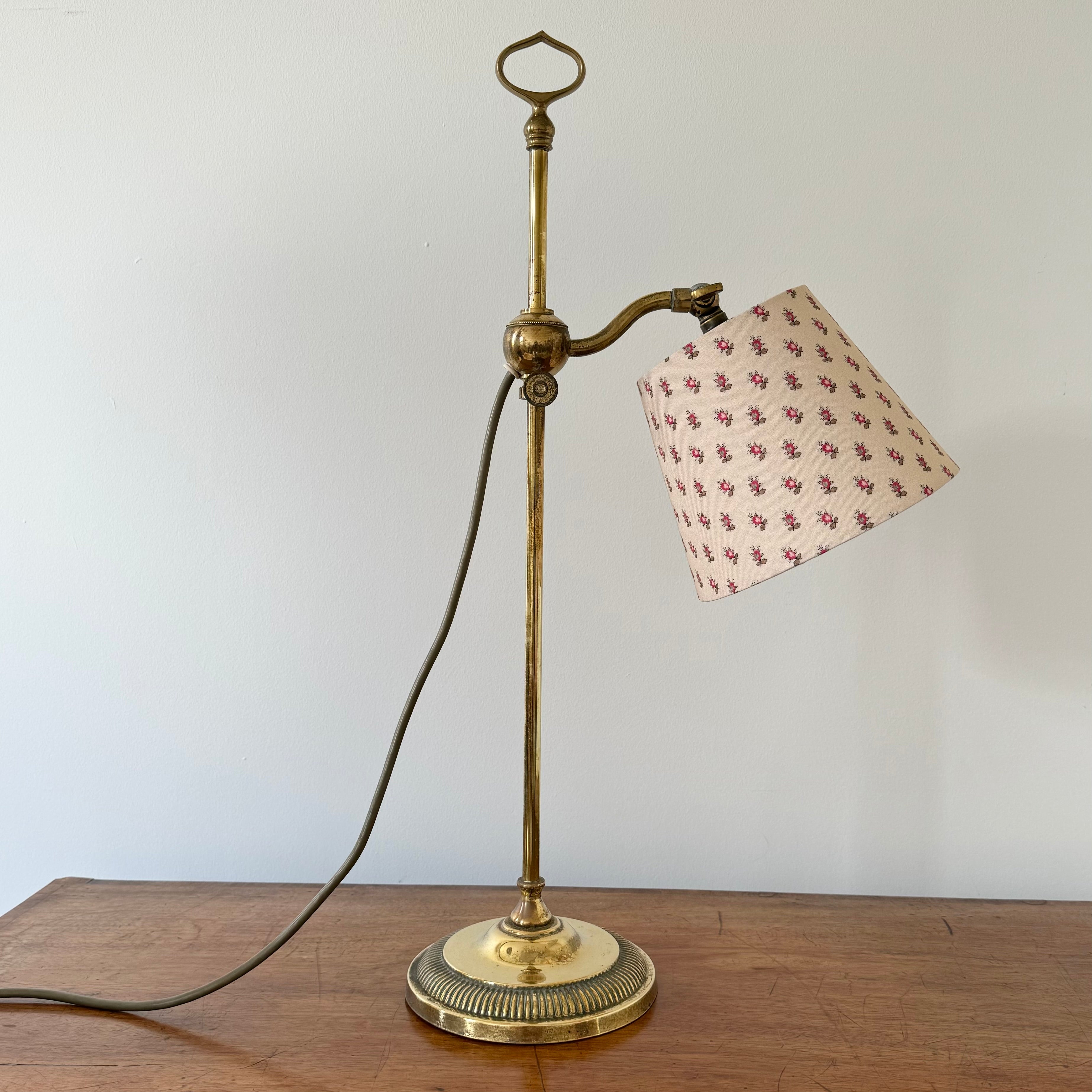 Vintage Christopher Wray brass desk lamp