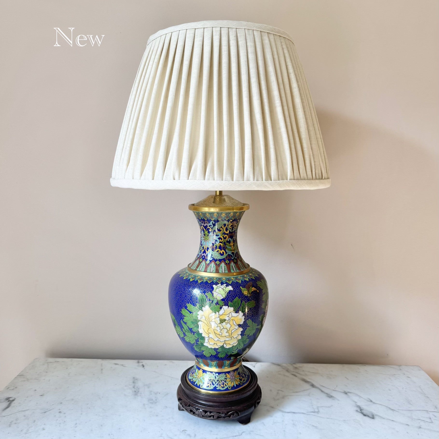 Vintage Cloisonne Lamp