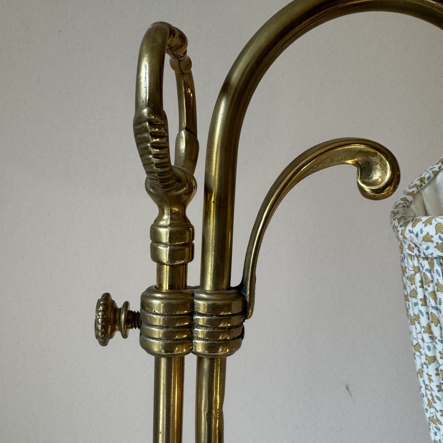 Vintage Swan Neck Brass Desk Lamp