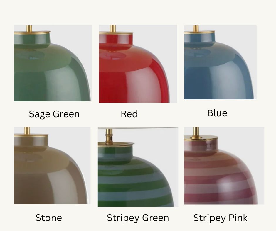 Large Vase Table Lamp in Blue