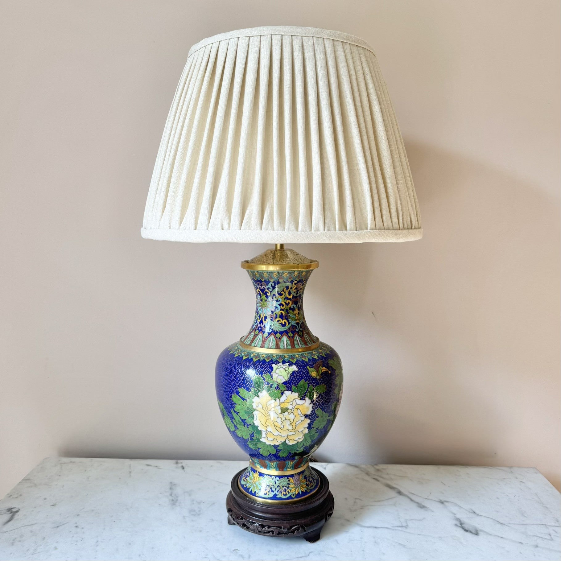 Vintage Cloisonne Lamp