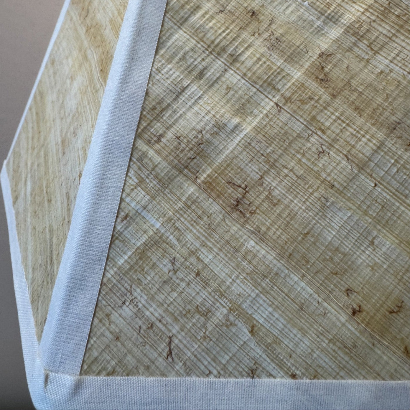 10" Hexagonal Papyrus Lampshade