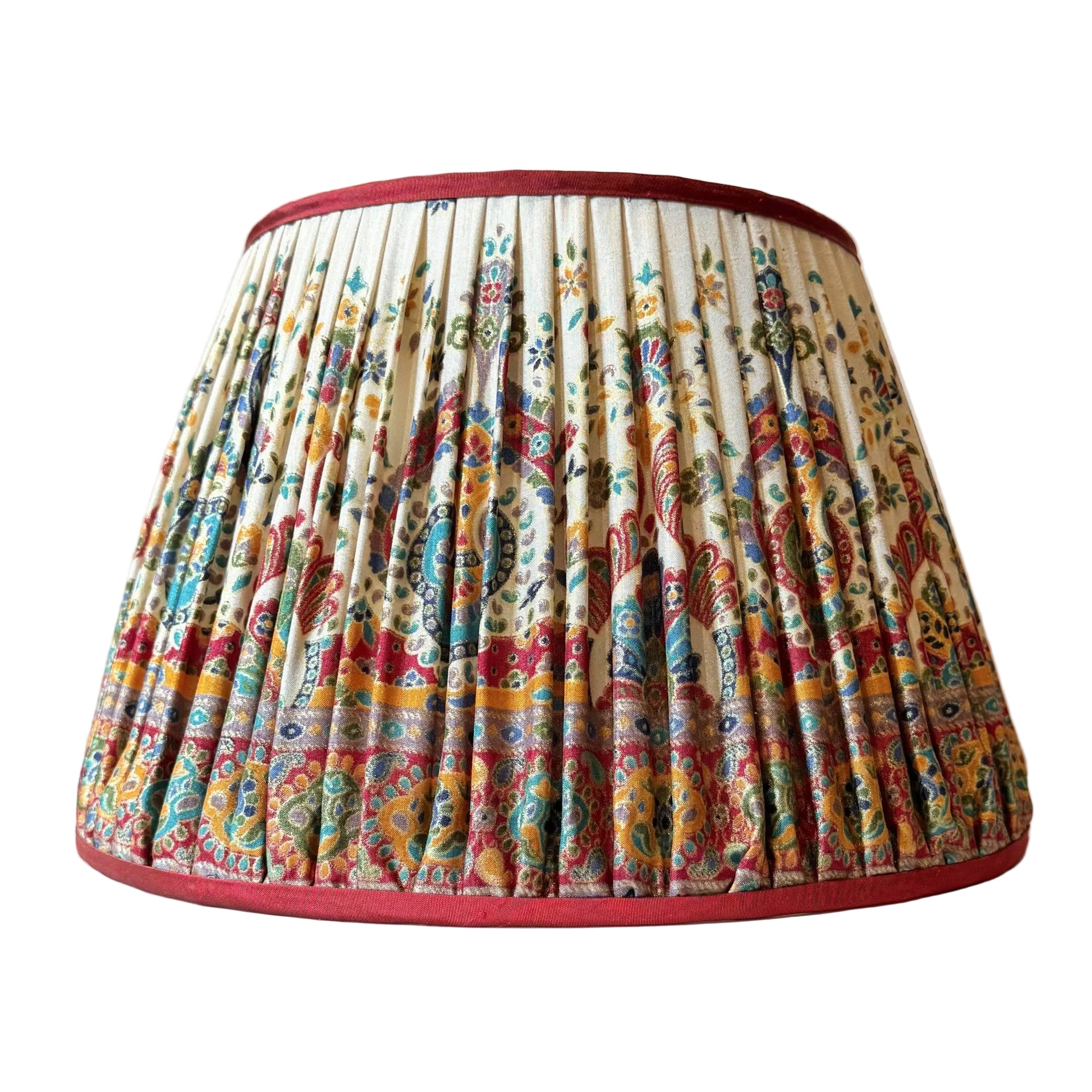 14" Pembroke Silk Sari Lampshade
