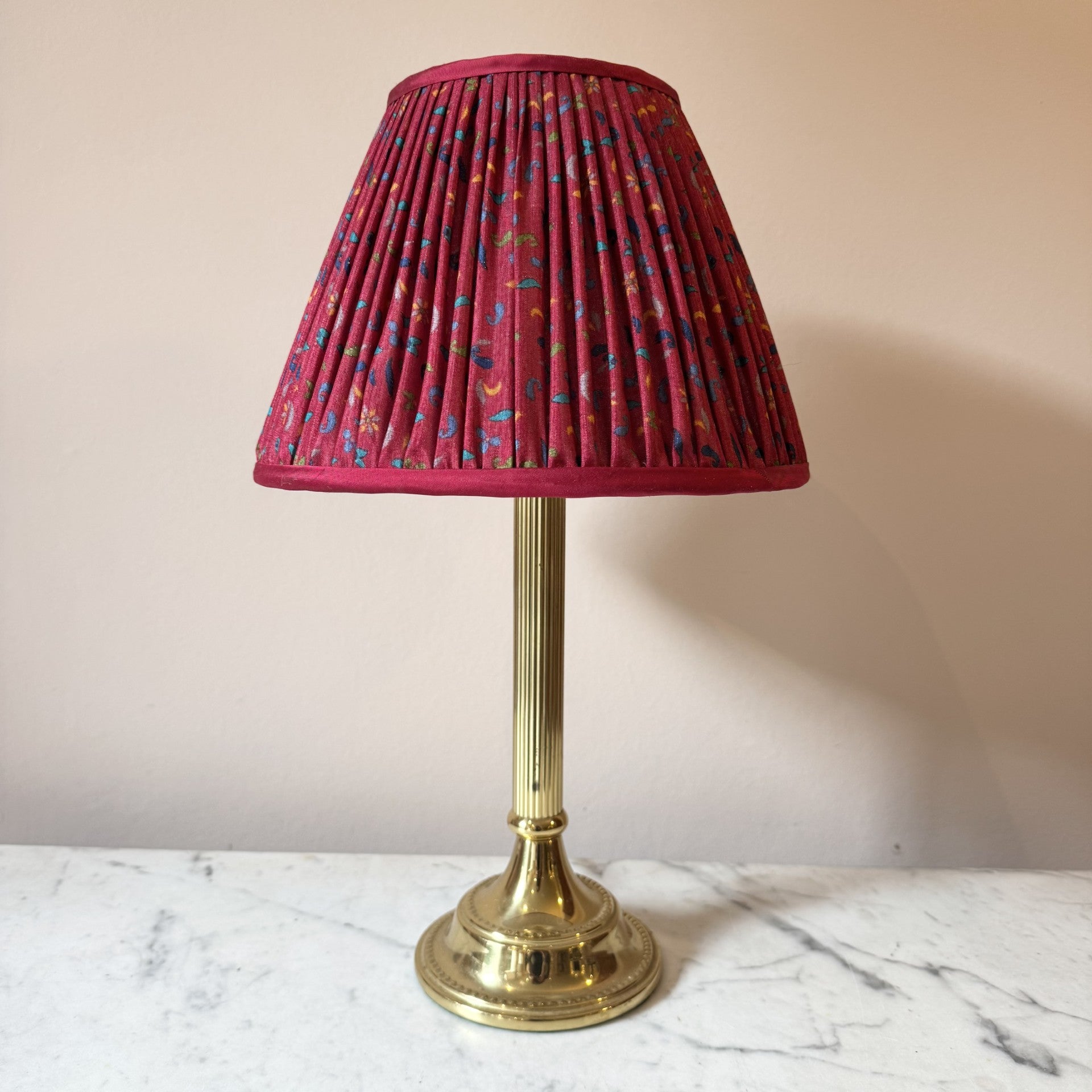 Vintage Small Brass Table Lamp