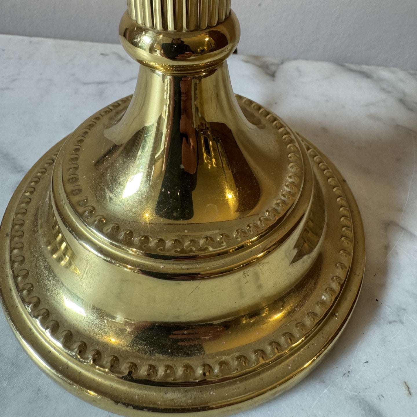 Vintage Small Brass Table Lamp